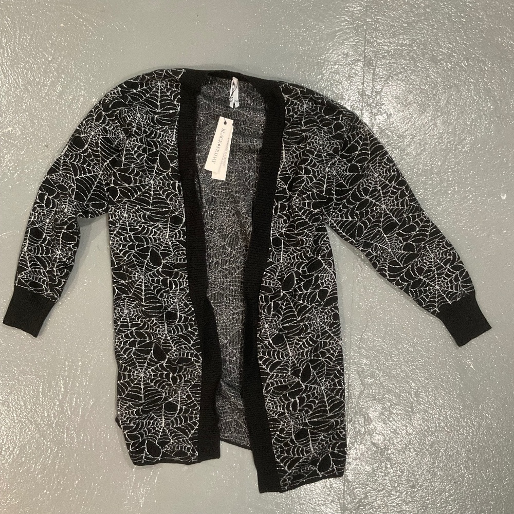 Black Friday spider web cardigan